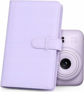 Pokrowiec LoveInstant Futerał Etui Do Fuji Instax Mini 12 + Album 108x / Fioletowy 9