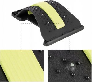 HMS PRP02 GREEN PRZYRZĄD DO ROZCIĄGANIA PLECÓW Z MAGNESAMI HMS 8