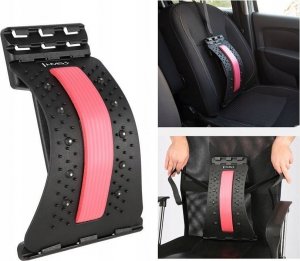 HMS Przyrząd do rozciągania pleców z magnesami czerwony PRP02 9