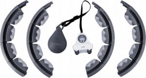 HMS Hula hop HHW06 z wypustkami, obciążnikiem i licznikiem czarne 2