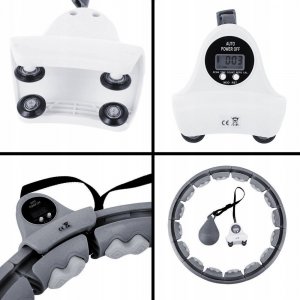 HMS Hula hop HHW06 z wypustkami, obciążnikiem i licznikiem czarne 8