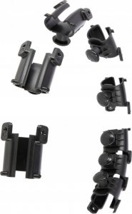 HMS Hula hop z wypustkami i obciążnikiem HHW12 czarne 3