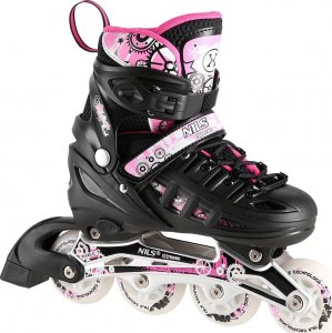 Rolki Nils Extreme NH10905 z wymienną płozą regulowane czarne r. 39-42 5