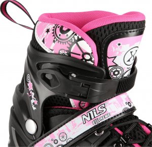 Rolki Nils Extreme NH10905 z wymienną płozą regulowane czarne r. 39-42 8