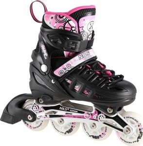 Rolki Nils Extreme NH10905 z wymienną płozą regulowane różowe r. 35-38 8