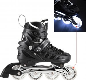 Rolki Nils Extreme NH10905 z wymienną płozą regulowane czarne r. 39-42 3