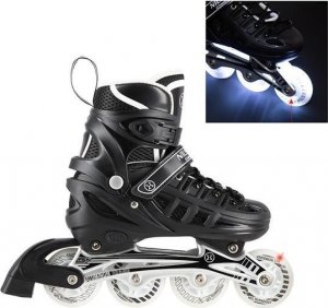 Rolki Nils Extreme NH10905 z wymienną płozą regulowane czarne r. 31-34 8