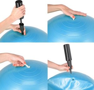 HMS YP05 BLUE PIŁKA GIMNASTYCZNA ORZESZEK HMS 3