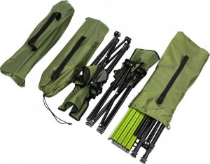 Royokamp  Zestaw turystyczny 5w1 stolik i 4 krzesła zielony 5