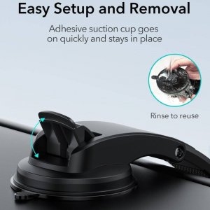 ESR Uchwyt samochodowy z przyssawką ESR HaloLock z ładowarką indukcyjną Qi, MagSafe (czarny) 7