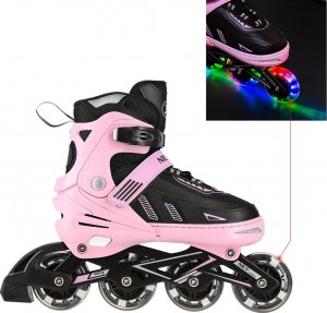 Rolki Nils Extreme NA11230A rekreacyjne regulowane zielone r. 35-38 2