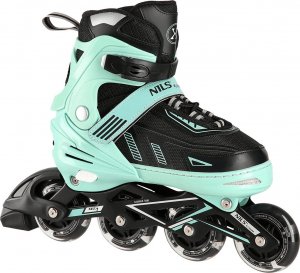 Rolki Nils Extreme NA11230A ZIELONE LED ROZM. M(35-38) ŁYŻWOROLKI NILS EXTREME 2