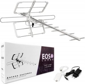 Antena RTV Spacetronik Antena DVB-T/T2 Spacetronik EOS L Combo White (aktywna) 9