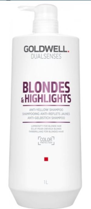 Goldwell DUALSENSES Blondes & Highlights Anty Yellow Szampon neutralizujący do włosów blond 1000 ml 1