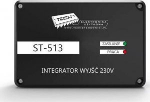 Tech integrator wyjść ST-513 230V, czarny ST513BK 1