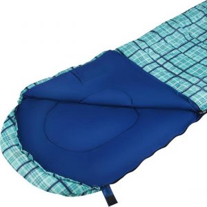 Nils Extreme Śpiwór niebieska krata r. L NC2009 11