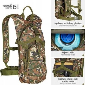 Plecak turystyczny Nils Extreme NC1732 15 l Zielony 2