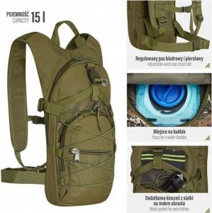 Plecak turystyczny Nils Extreme NC1732 15 l Zielony 2