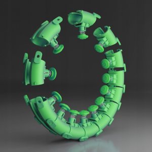 HMS Hula hop z wypustkami i obciążnikiem HHW01 zielone 4