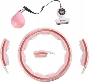 HMS Hula-Hop z obciążnikiem i magnesem + licznik HHM15 różowy 4