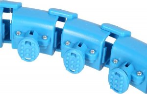 HMS Hula Hop One Fitness OHA01 z obciążnikiem i wypustkami niebieski 11