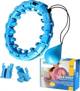 HMS Hula Hop One Fitness OHA01 z obciążnikiem i wypustkami niebieski 4