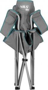 Nils Extreme NC3079 SZARO-ZIELONE KRZESŁO TURYSTYCZNE NILS CAMP 8