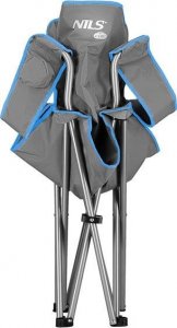 Nils Extreme NC3079 SZARO-NIEBIESKIE KRZESŁO TURYSTYCZNE NILS CAMP 12