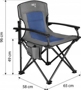 Nils Extreme NC3075 NIEBIESKIE KRZESŁO TURYSTYCZNE NILS CAMP 3