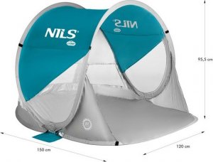 Nils Extreme NC3142 MORSKI NAMIOT PLAŻOWY SAMOROZKŁADAJĄCY NILS CAMP 5