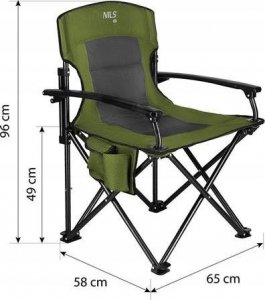 Nils Extreme NC3075 ZIELONE KRZESŁO TURYSTYCZNE NILS CAMP 3