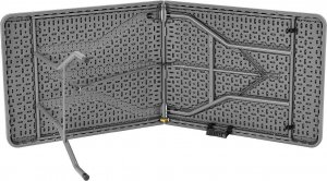 Saska Garden STÓŁ CATERINGOWY BANKIETOWY SKŁADANY W WALIZKĘ 180X70CM MAX.120KG Kolor: Biały 12