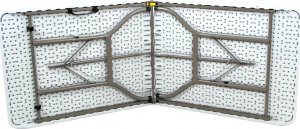 Saska Garden STÓŁ CATERINGOWY BANKIETOWY SKŁADANY W WALIZKĘ 180X70CM MAX.120KG Kolor: Biały 17