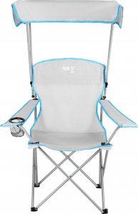 Nils Extreme NC3087 SZARE KRZESŁO TURYSTYCZNE Z DASZKIEM NILS CAMP 4
