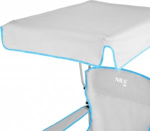 Nils Extreme NC3087 SZARE KRZESŁO TURYSTYCZNE Z DASZKIEM NILS CAMP 8