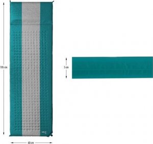 Nils Extreme NC4340 Turkusowo Szara Mata Samopompująca 4
