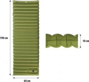 Nils Extreme NC4101 ZIELONA MATA Z WBUDOWANĄ POMPKĄ NILS CAMP 3