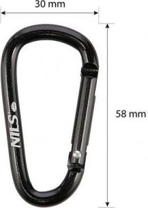 Nils Extreme Karabińczyk 2 szt. NC1710 czarny 3