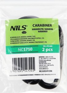 Nils Extreme Karabińczyk 2 szt. NC1710 czarny 4