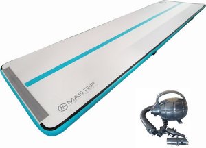 Master Dmuchany materac gimnastyczny Airtrack S-Pro 600 cm x 150 cm x 10 cm szary 2