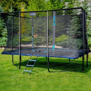 Trampolina ogrodowa Thunder Outside Phenom z siatką zewnętrzną 213 x 152 cm 3