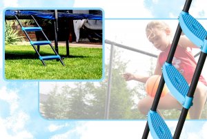 Trampolina ogrodowa Thunder Outside Phenom z siatką zewnętrzną 213 x 152 cm 5