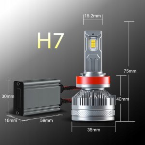 SKLEPLEDY ŻARÓWKI LED H7 S13 200W 12V 24V 100% CAN 40000LM 3