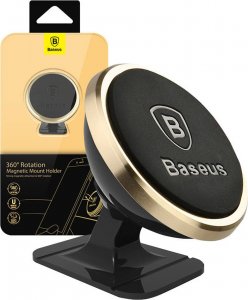 Baseus Magnetyczny uchwyt do telefonu Baseus (złoty) 1
