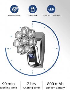 Golarka Tintuzno Golarka Elektryczna Wodoodporna Męska Maszynka TINTUNZO 2