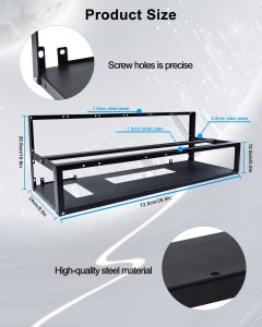 HIMAugbo Obudowa Stelaż Koparki Kryptowalut 12 Kart ATX/Btx/Flex/Itx/Microatx 2