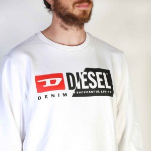 Diesel Bluzy marki Diesel model S-GIRK-CUTY kolor Biały. Odzież Męskie. Sezon: Wiosna/Lato 2XL 3