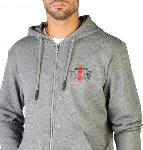 Diesel Bluzy marki Diesel model UMLT-BRANDON-Z_0AAZR kolor Szary. Odzież Męskie. Sezon: Cały rok XS EU 3