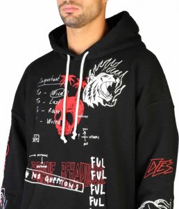 Diesel Bluzy marki Diesel model S-UMMER-B3_0GAZH kolor Czarny. Odzież Męskie. Sezon: Cały rok XS EU 3