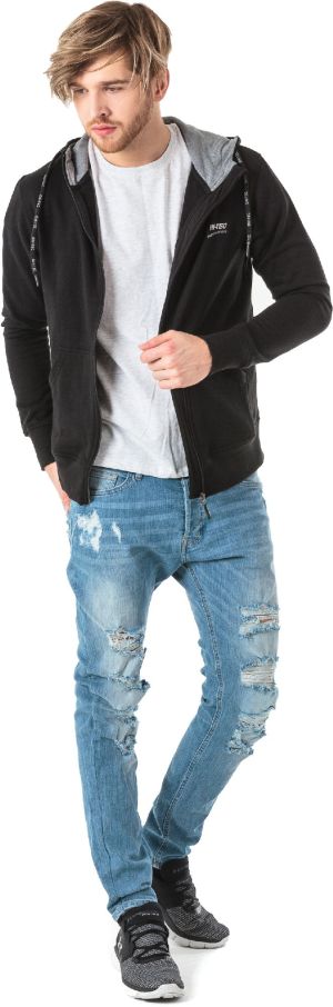 Hi-Tec Bluza męska Silan Black/Grey Melange r. L 2